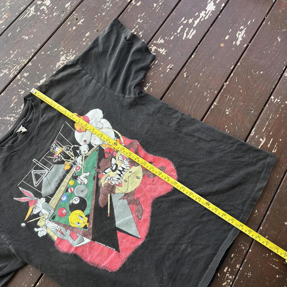 (XL) Vintage 90s Looney Tunes Taz Bugs Tweety Daffy Foghorn Pool T-Shirt - Picture 4 of 6